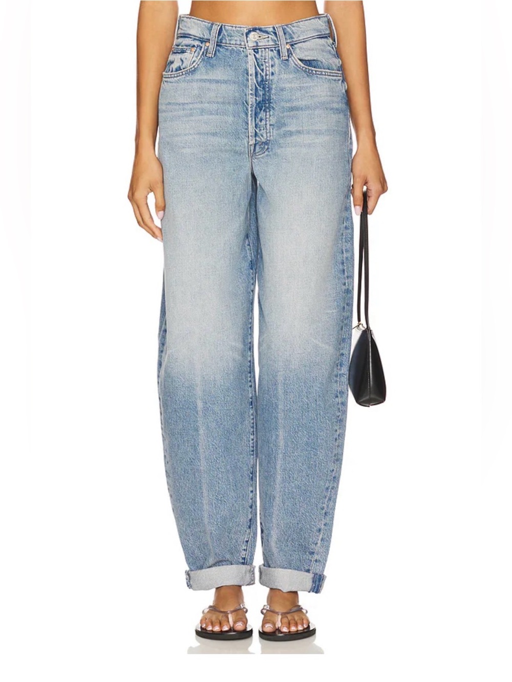 Mother The Fangirl Button Skimp Cuff Jeans Size 32 NWOT